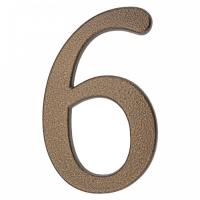 64.146 Цифра алюминиевая **6**. Цвет золотистый-коричневый