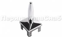 Наконечник 40х40мм без ложемента, литой, штырь полированный