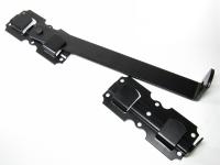 ЗЗВ-470-S Засов-задвижка ворот черный матовый  НОЭЗ