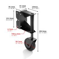 JS241021-L колесо для распашных ворот с пружиной (левое)