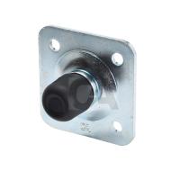 386W отбойник для распашных ворот /калитки с площадкой под 4 анкера 100*100 мм