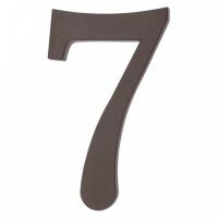 64.127 Цифра пластиковая **7**. Цвет коричневый