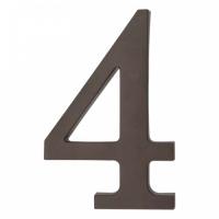 64.124 Цифра пластиковая **4**. Цвет коричневый