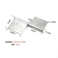 JL10B Петля усиленная универсальная с пластинами 100х55х2.8