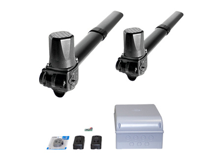 Комплект KRONO - Комплект автоматики для двухстворчатых распашных ворот на основе привода KR310 (блок управления ZF1N, радиоуправление, фотоэлементы)