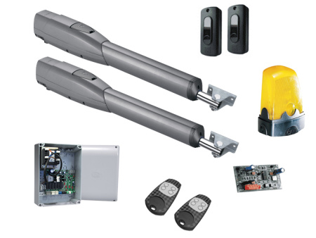 Комплект ATS30DGS - Комплект автоматики для распашных ворот на основе привода ATS30DGS (блок управления ZL65, радиоуправление, фотоэлементы, сигнальная лампа)