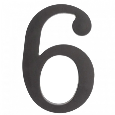 64.136 Цифра пластиковая **6**. Цвет черный