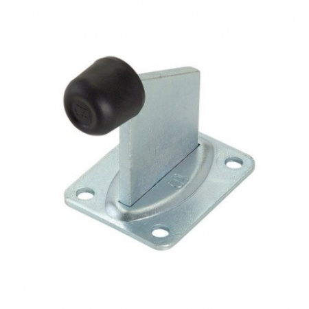 382.Р ограничитель хода распашных ворот с демпфером, прикручивание на 4 анкера, высота 91 мм.