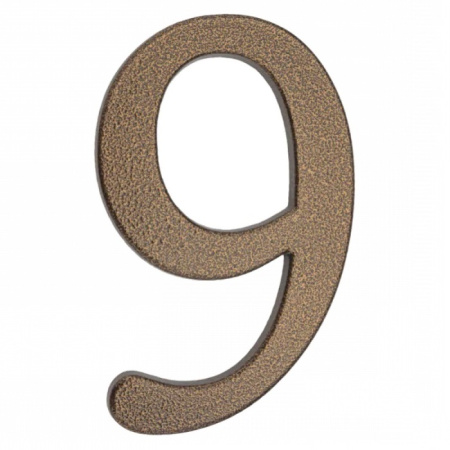 64.149 Цифра алюминиевая **9**. Цвет золотистый-коричневый