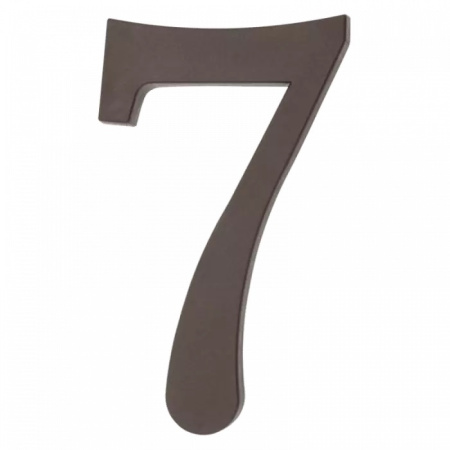 64.127 Цифра пластиковая **7**. Цвет коричневый
