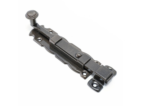 ЗД-150-SL Задвижка дверная "Декор"  черный матовый НОЭЗ