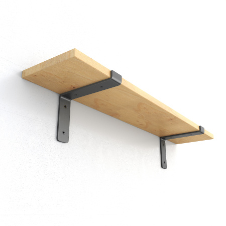 925 комплект полкодержателей черного цвета (4 шт) размер 23 см. (9,25 дюйма)