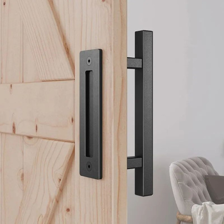 BDH-BS01 Комплект ручек для дверной системы LOFT/ЛОФТ. Ручка квадратная 25х25 мм. и плоская накладная