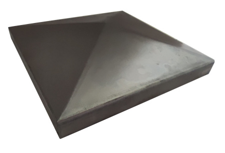 ZG01F Металлический колпак на столб 100*100. Черная сталь