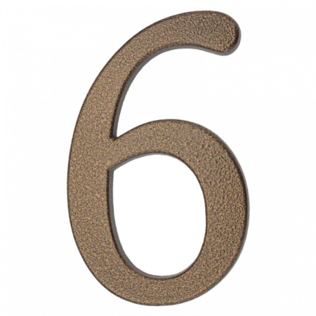 64.146 Цифра алюминиевая **6**. Цвет золотистый-коричневый