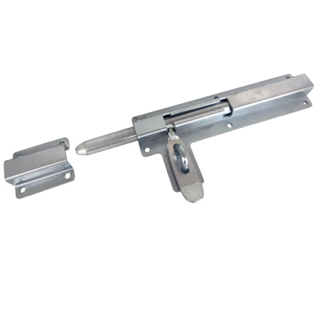 CX35B Засов воротный горизонтальный под навесной замок 16*215