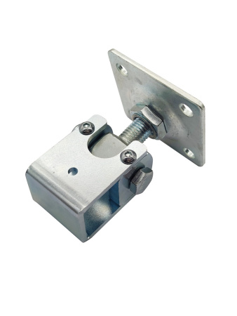 JL135C петля регулируемая М20 с обхватом профиля 60х40 с площадкой под прикручивание 100х100