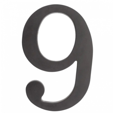 64.139 Цифра пластиковая **9**. Цвет черный